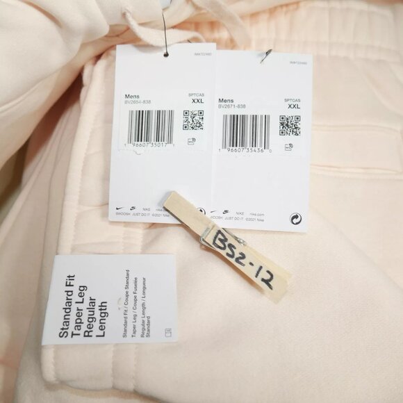 Nike Sportswear Club Fleece Men's Sweatsuit Guava Ice Tracksuit 2 PC Set NWT - Picture 12 of 12